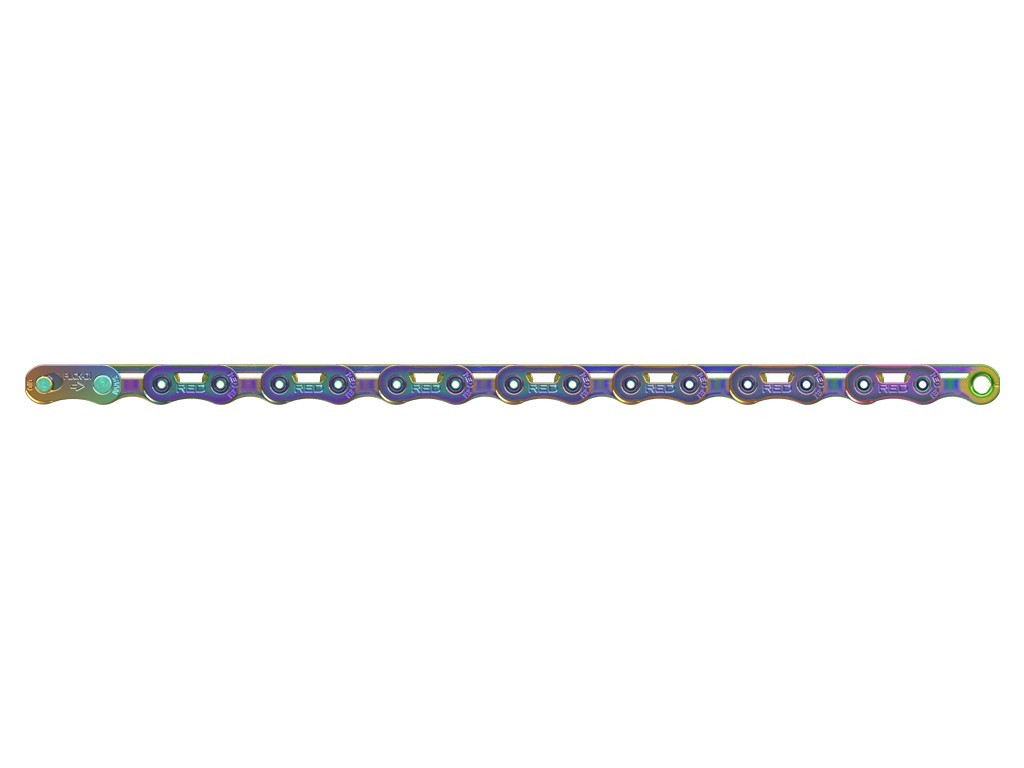 Cadena Sram Red E-Tap Axs E1 126 Es 12v Flattop Rainbow