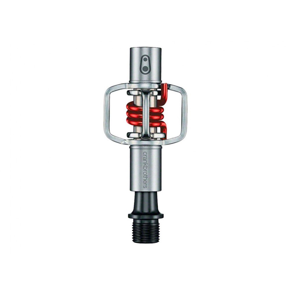 Pédales crank brothers eggbeater 1 silver / red spring