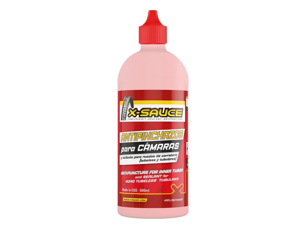 Líquido antipinchazos X-sauce para camara 500 ml
