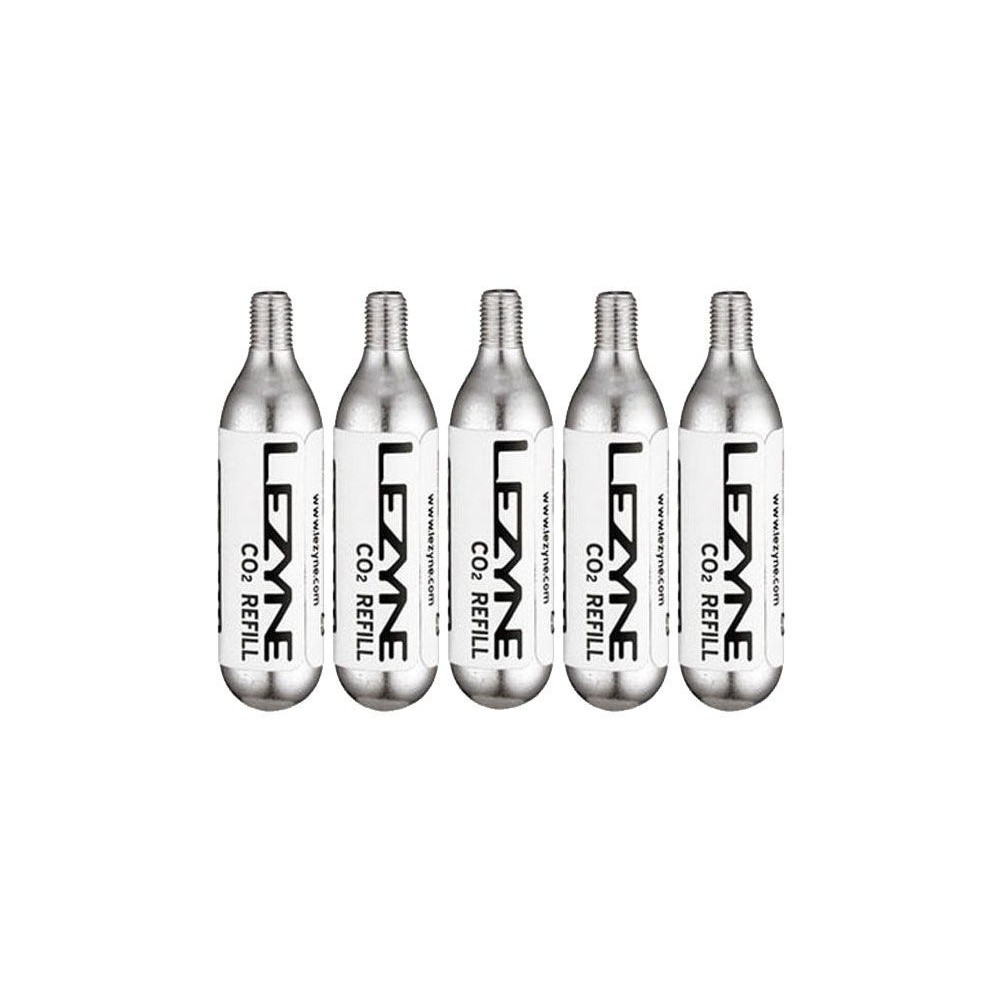 Bombes Lezyne 25g co2 - 5 pack silver