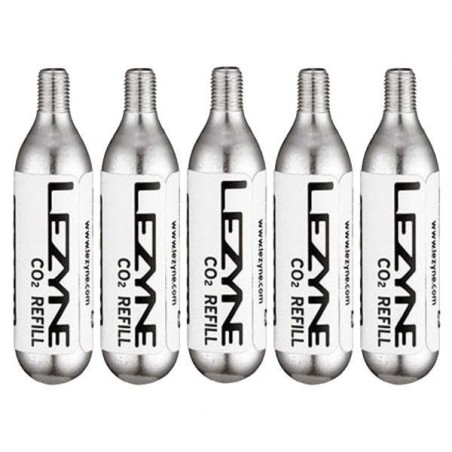 Bombes Lezyne 25g co2 - 5 pack silver
