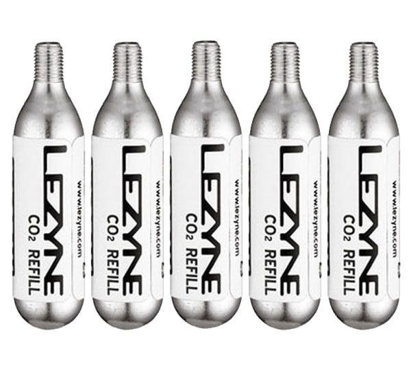 Bombes Lezyne 25g co2 - 5 pack silver