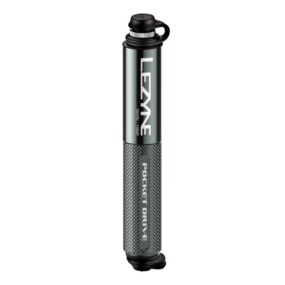 Inflador Lezyne pocket drive gloss lite grey