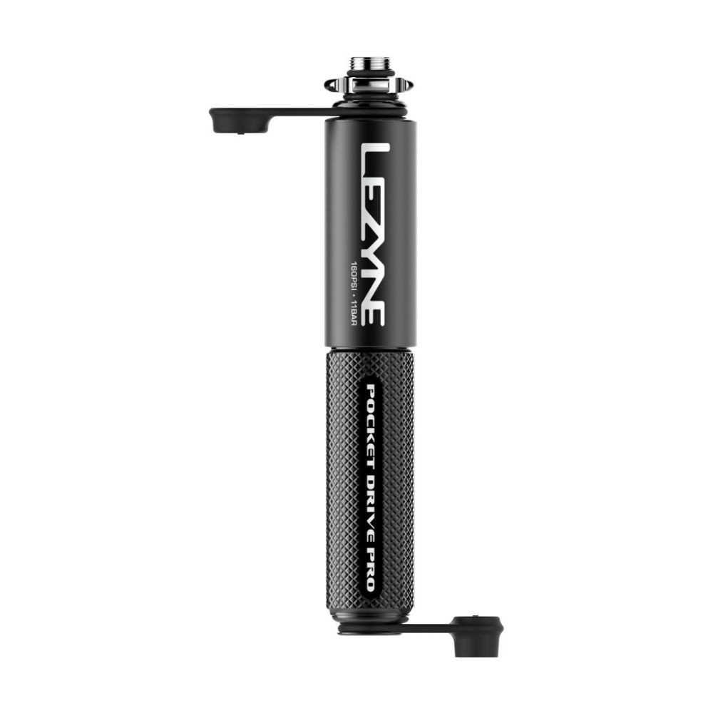 Inflador Lezyne pocket drive pro matte black/gloss black