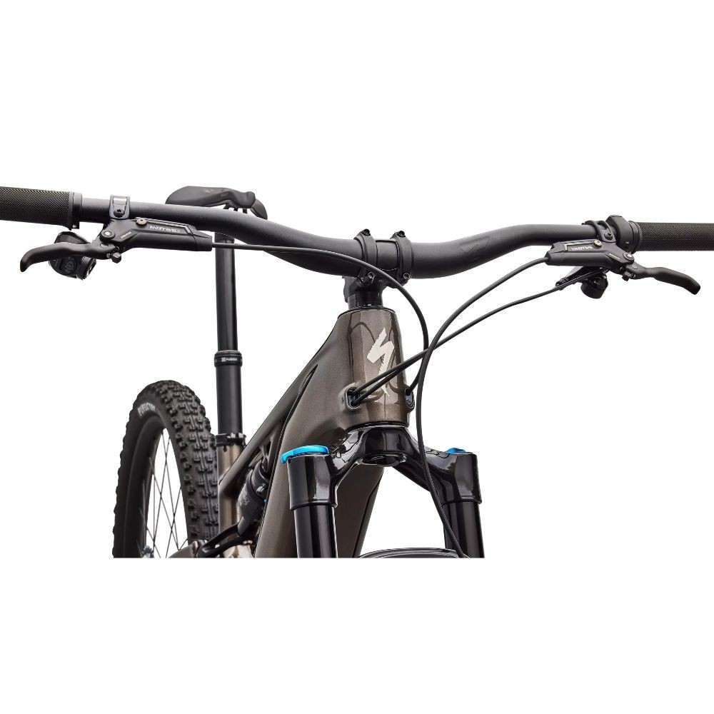 Vélo Specialized Turbo Levo R Comp Gunmetal/White Mountains
