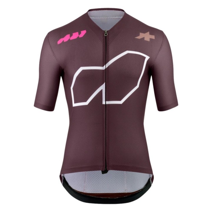 Maillot à manches courtes pour homme Assos Equipe R S11 We are the A Panic  Rouge