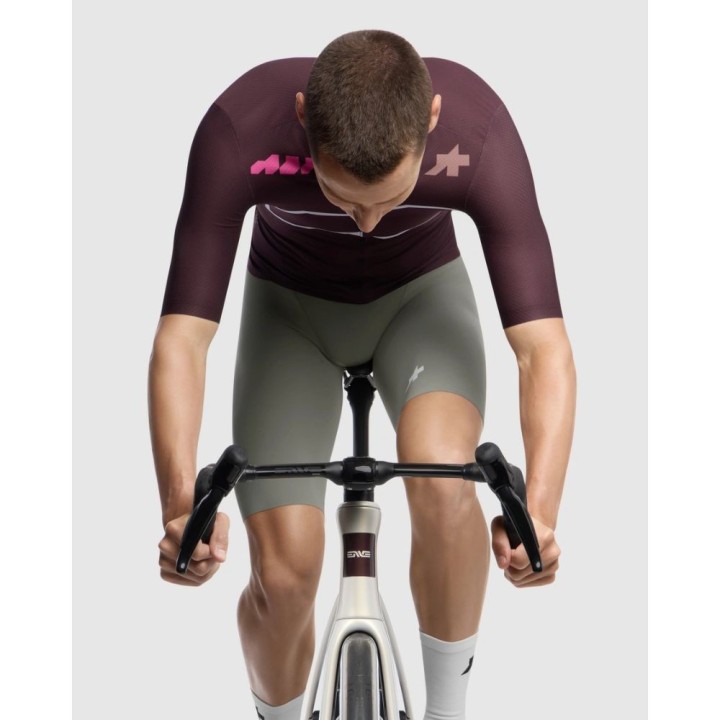 Maillot à manches courtes pour homme Assos Equipe R S11 We are the A Panic  Rouge