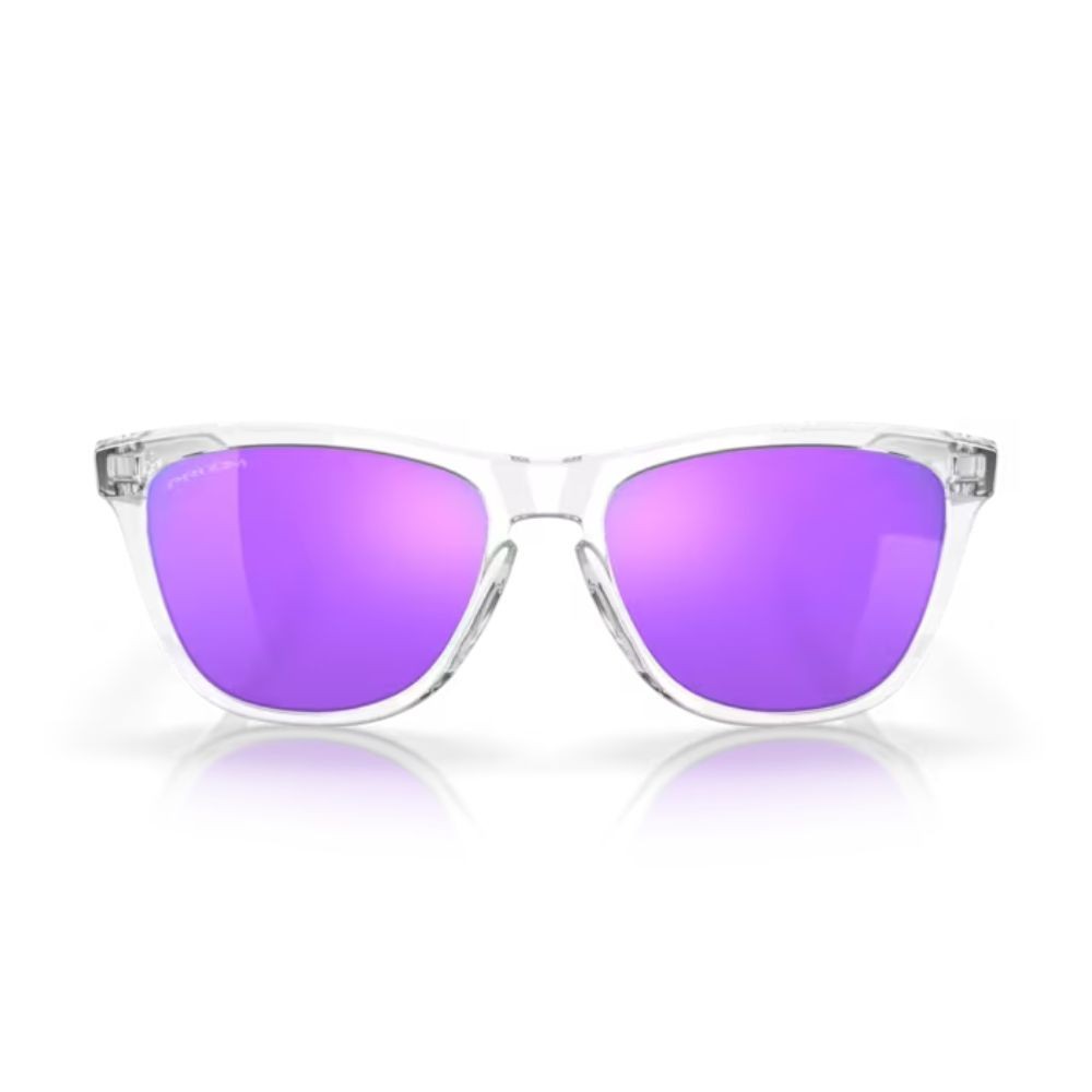Gafas Oakley Frogskins Lentes prizm violet/Montura polished clear