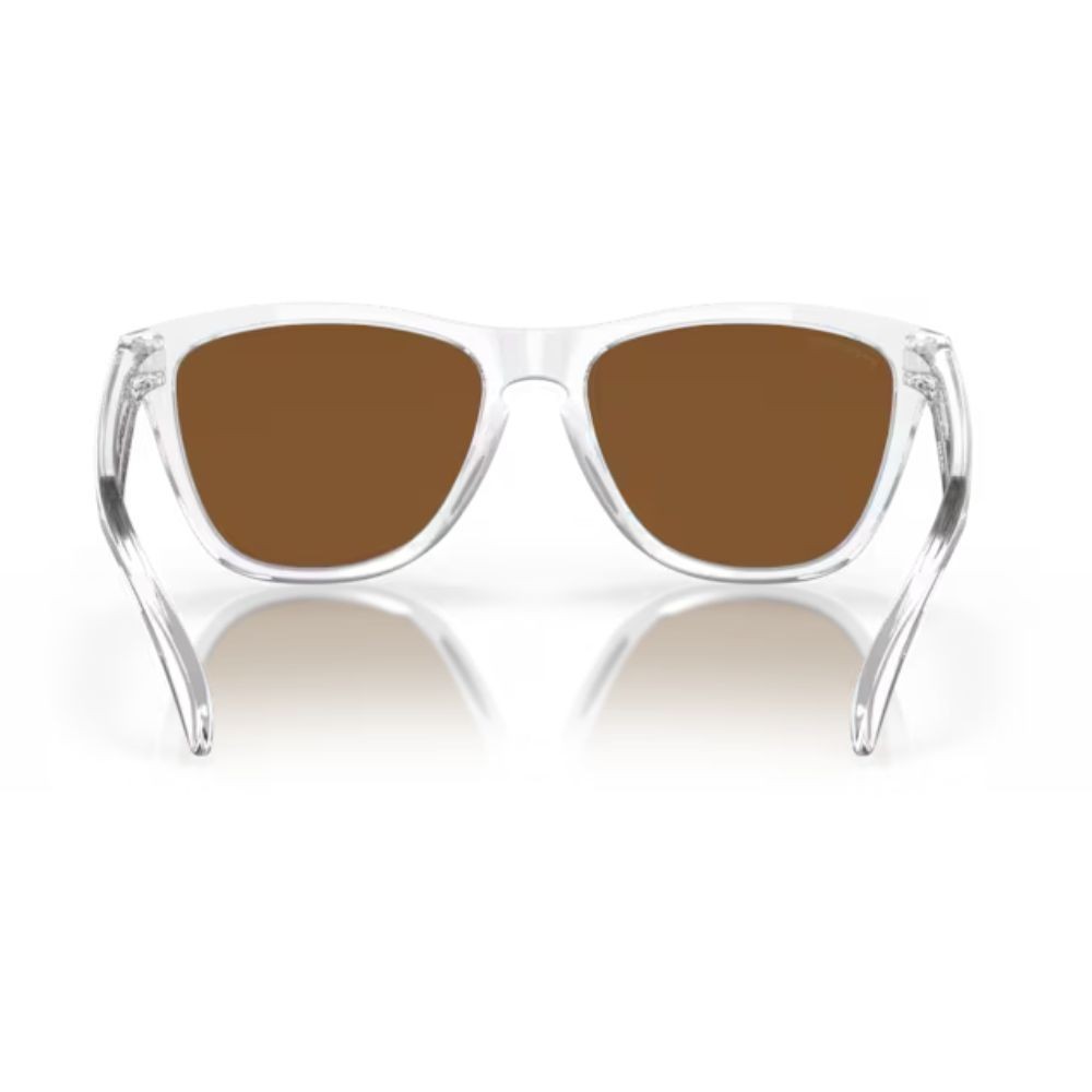 Lunettes Oakley Frogskins Verres prizm violet/Monture polished clear