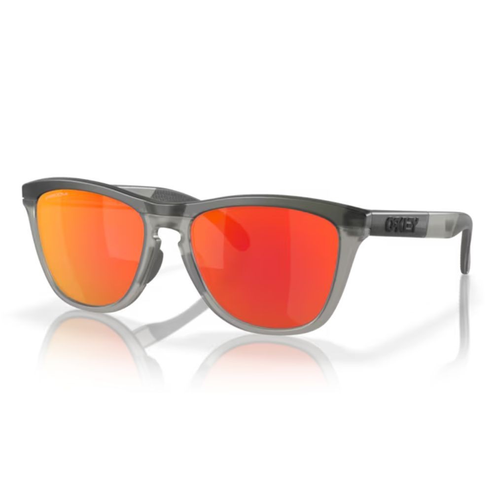 Lunettes Oakley Verres prizm ruby/Monture matte grey smoke/grey ink