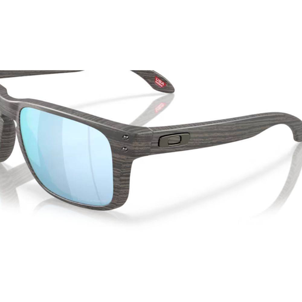 Lunettes Oakley Holbrook s Verres prizm deep water polarized/Monture woodgrain