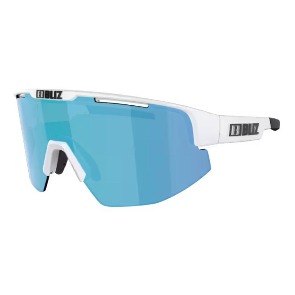 Lunettes Bliz Matrix Small matt white blue smoke