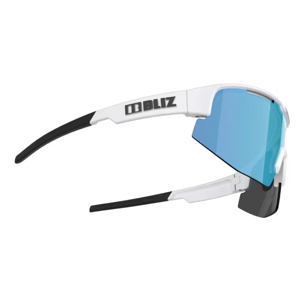 Lunettes Bliz Matrix Small matt white blue smoke