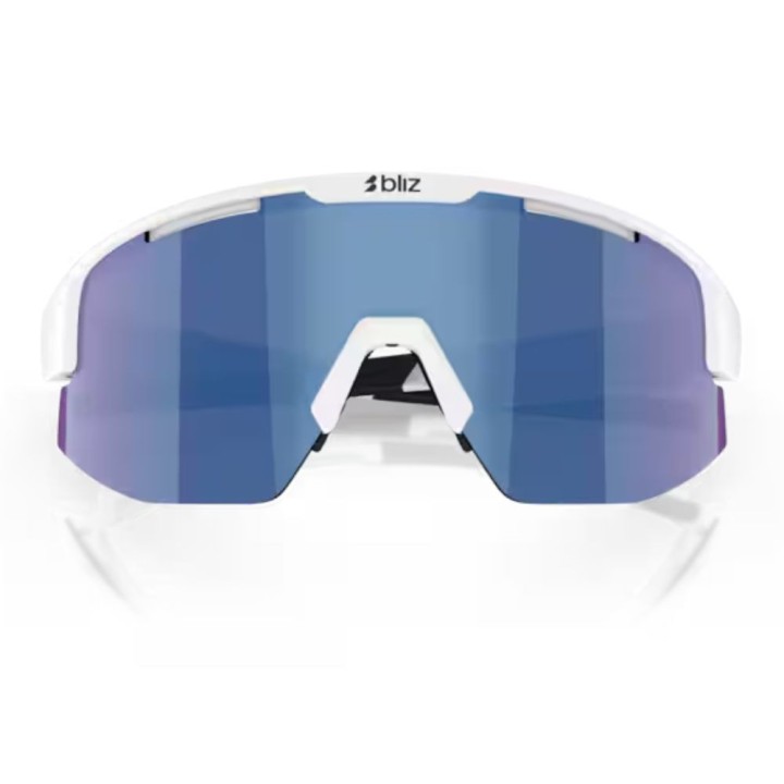 Lunettes Bliz Matrix Small matt white blue smoke