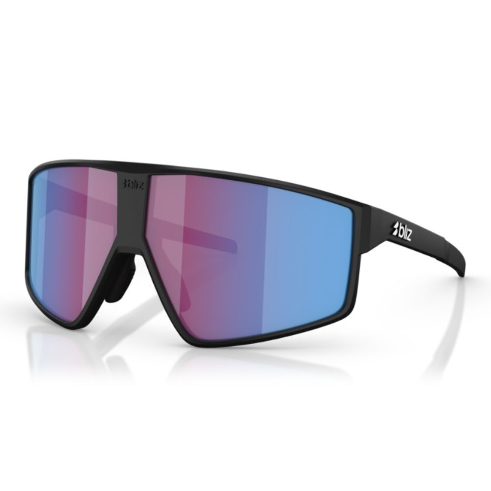 Lunettes Bliz P002 matt black pink/violet blue mirror