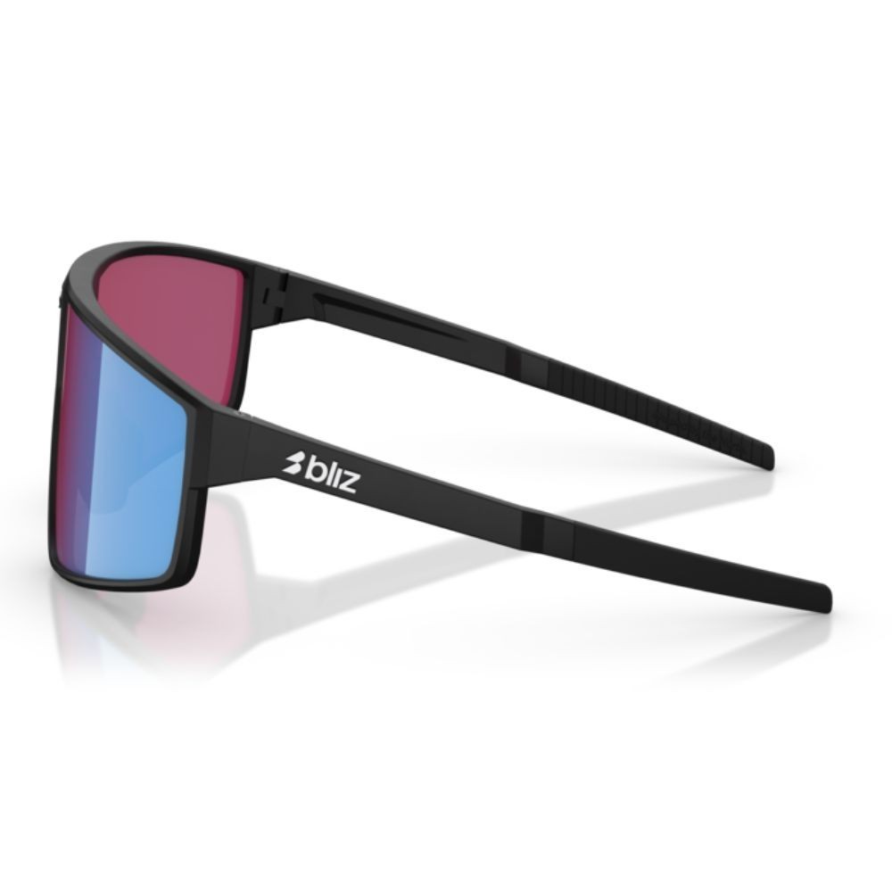 Lunettes Bliz P002 matt black pink/violet blue mirror