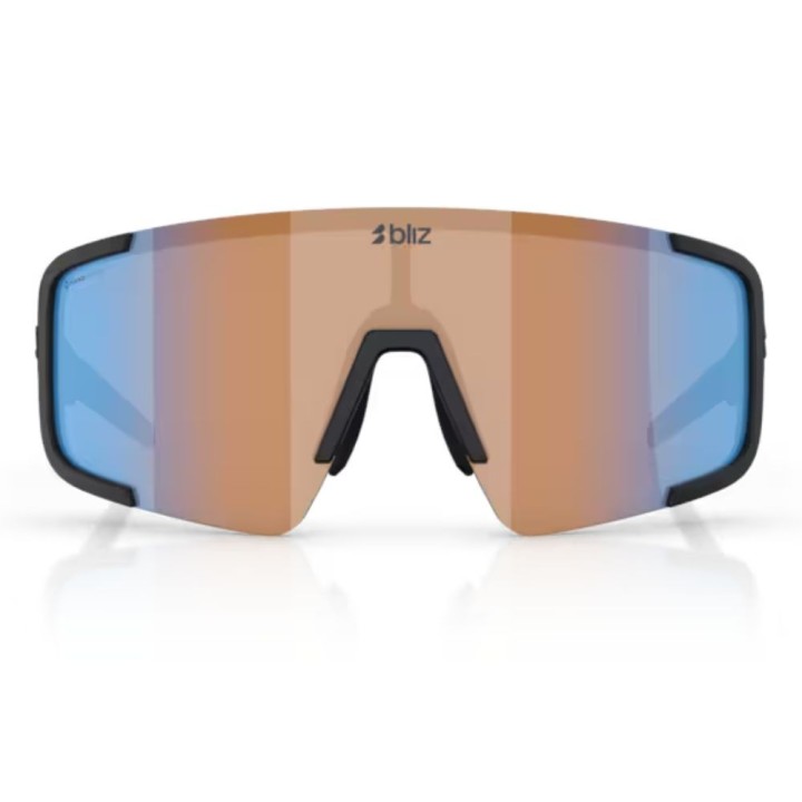 Lunettes Bliz P003 matt black coral/orange mirror blue
