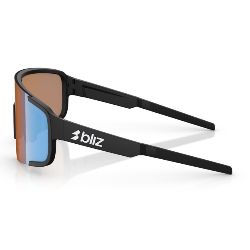 Lunettes Bliz P003 matt black coral/orange mirror blue