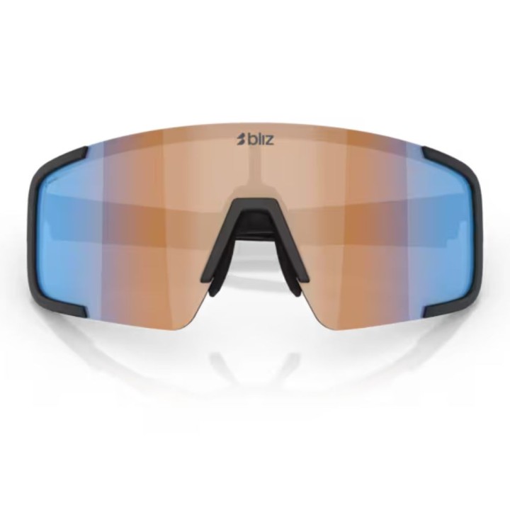 Lunettes Bliz P003 matt black coral/orange mirror blue
