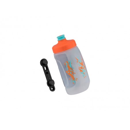 Bidón + base + Conector Twist Fidlock niño 450 600ml naranja