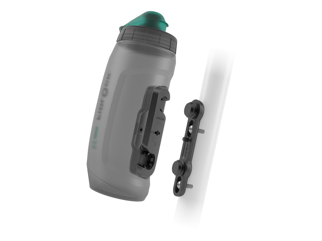 Bidón + base + Conector Twist Fidlock antibacterias 590ml gris