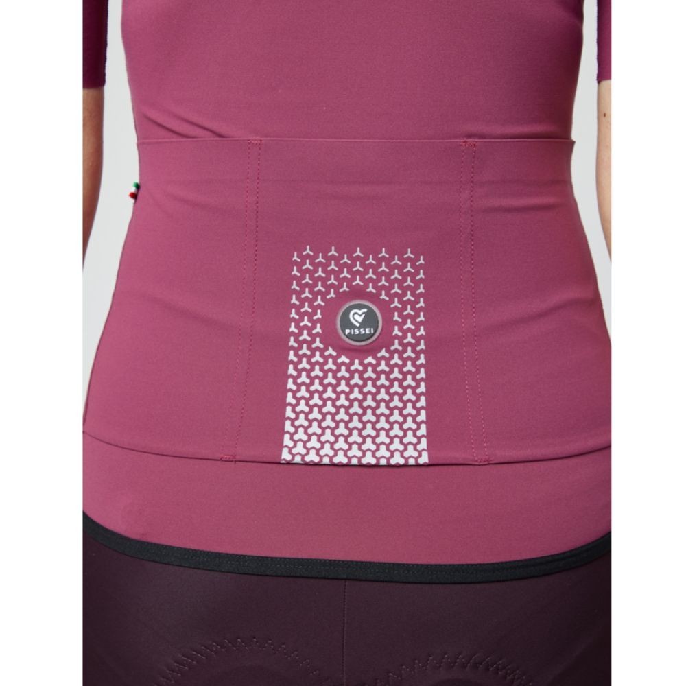 Maillot femme manches courtes Pissei Primapelle prugna