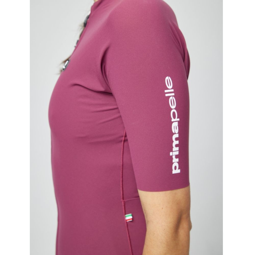 Maillot femme manches courtes Pissei Primapelle prugna