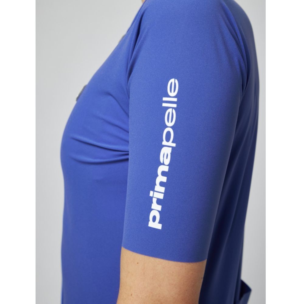 Maillot femme manches courtes Pissei Primapelle blue indigo