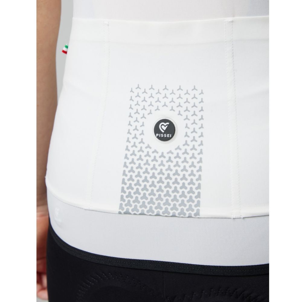 Maillot femme manches courtes Pissei Primapelle blanc