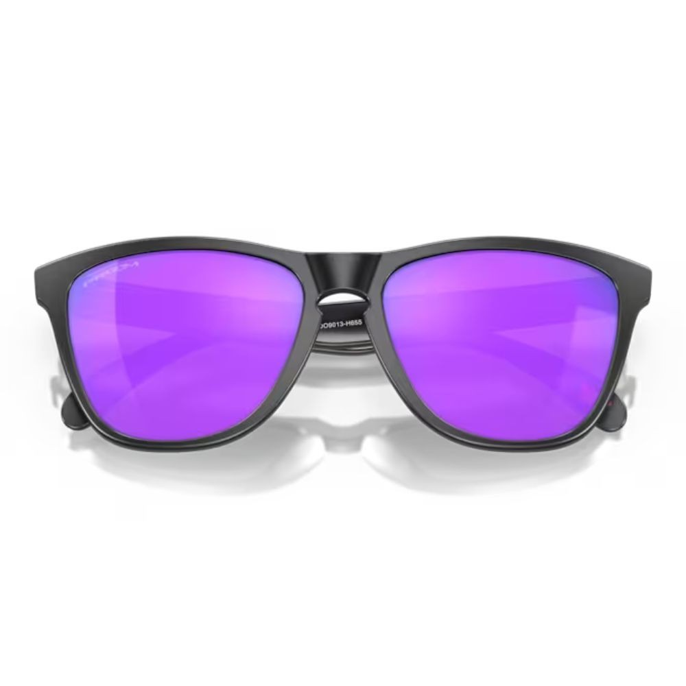 Lunettes Oakley Frogskins Verres prizm violet/Monture matt black