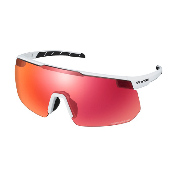 Lunettes Shimano S-Phyre CE-SPHR2 Ridescape  Road Blanc extra mat | Lunettes de cyclisme