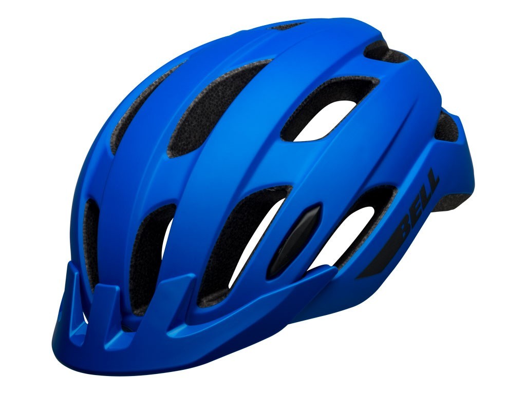 Casque Bell Trace mat bleu
