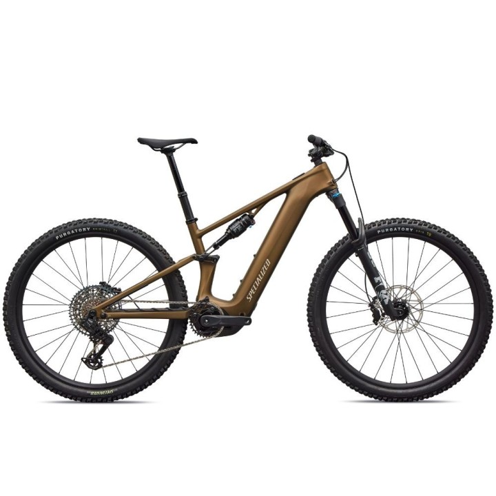 Vélo Specialized Turbo Levo R Comp Satin Burnt Gold Metallic / Sandstone Metallic