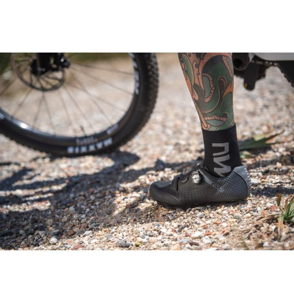 Calcetín Northwave Extreme Air Mid Black/Grey|calcetin ciclismo