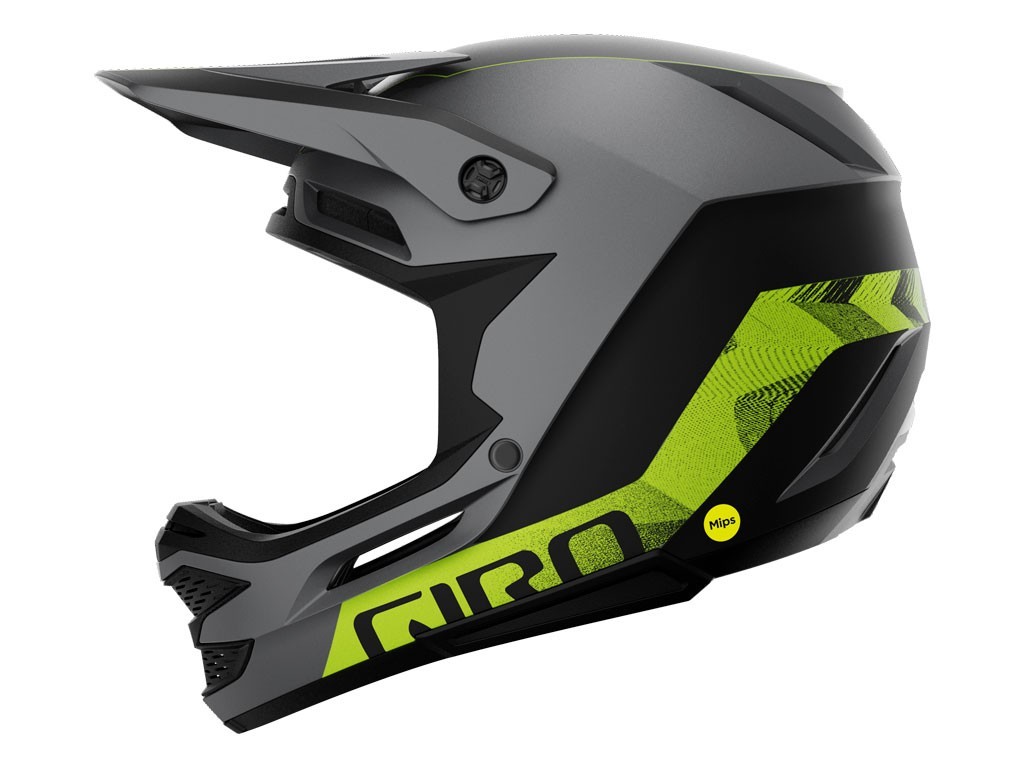 Casque Giro Insurgent Spherical noir mat anodisé et vert citron