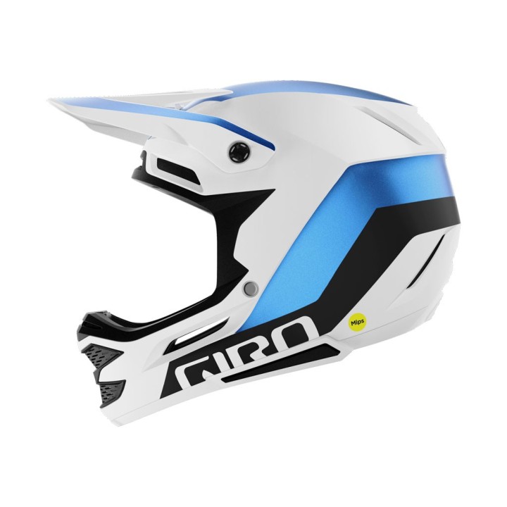 Casque Giro Insurgent Spherical, blanc mat anodisé bleu