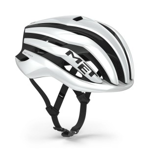 Casco Met Trenta Mips White Black|Matt Glossy