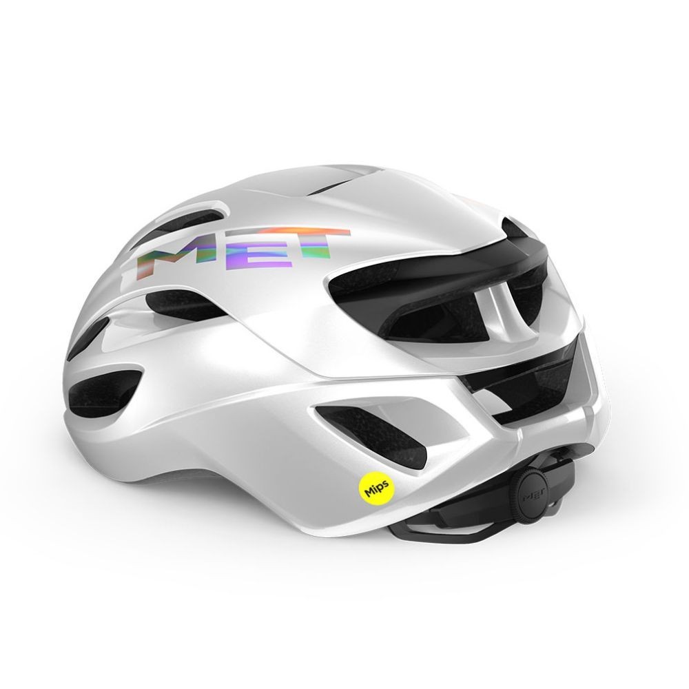 Casco Met Rivale Mips White Holographic|Glossy