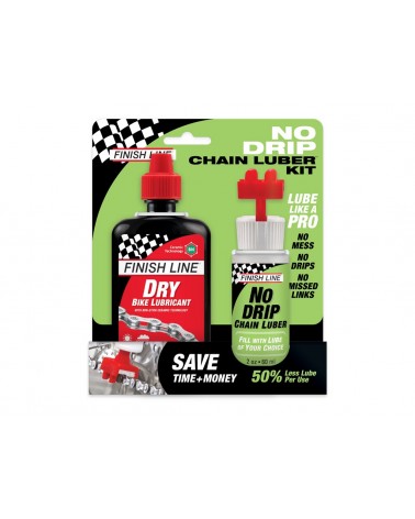 Combo No Drip Finish Line lubricante cadena + lubricante seco