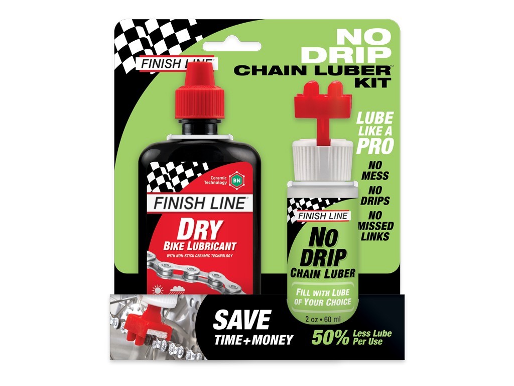 Combo No Drip Finish Line lubricante cadena + lubricante seco