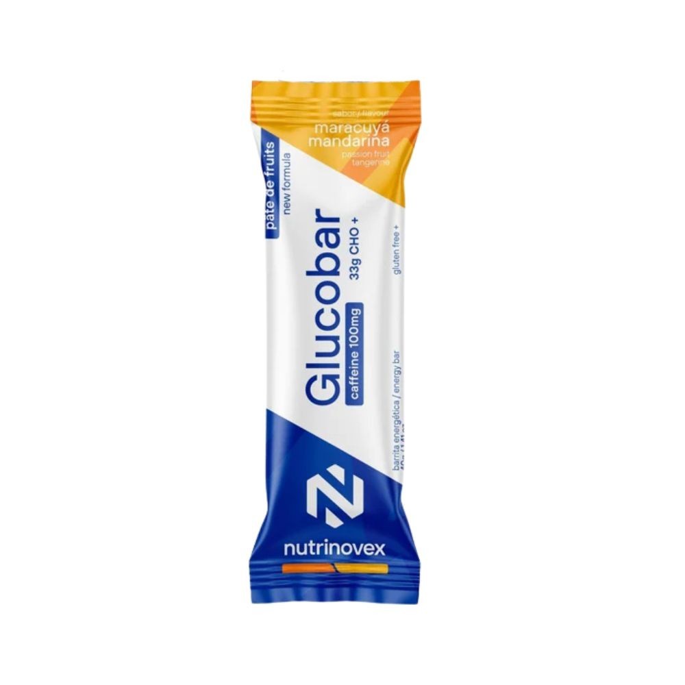 Barrita Energética Nutrinovex Glucobar Cafeina Maracuyá mandarina