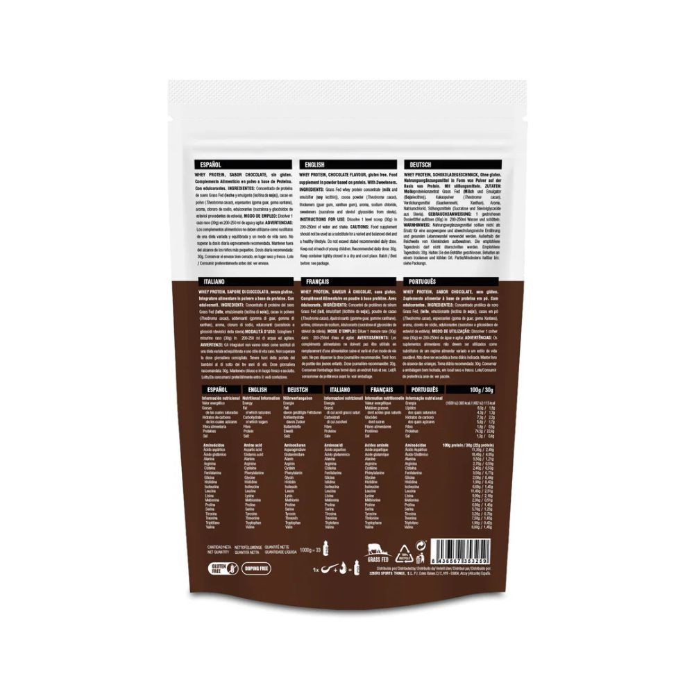 Proteina 226ERS Whey Protein Grass Fed 1000 g Mélange Chocolat