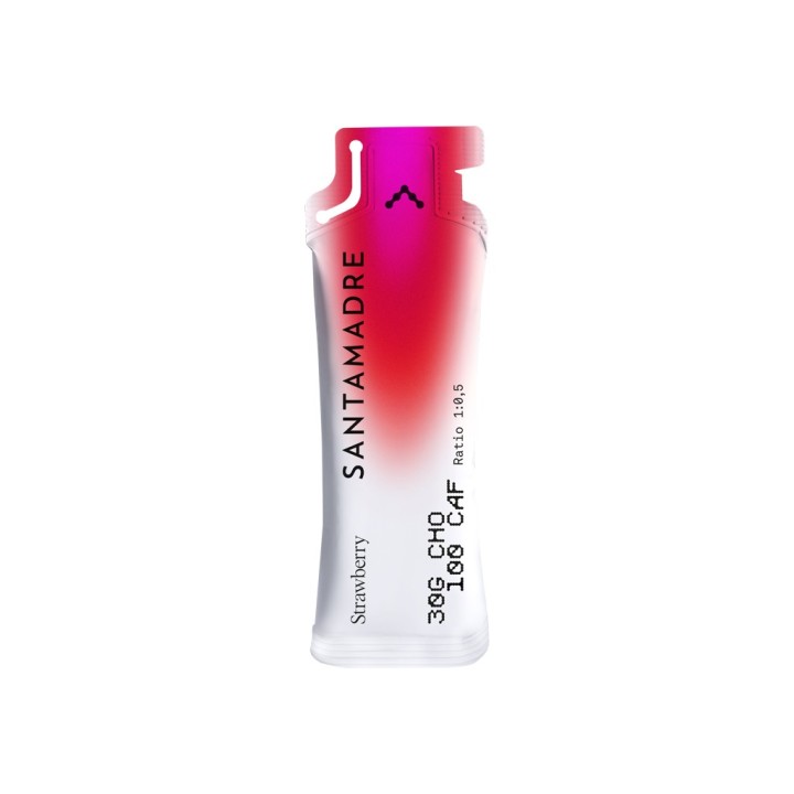 Boîte de gels Santa Madre 30CHO 100 CAF Fraise 30 x 50 ml