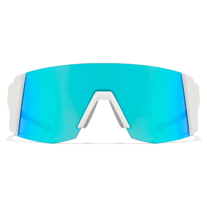 Lunettes Hawkers Lynx Small Blanc mat/Bleu