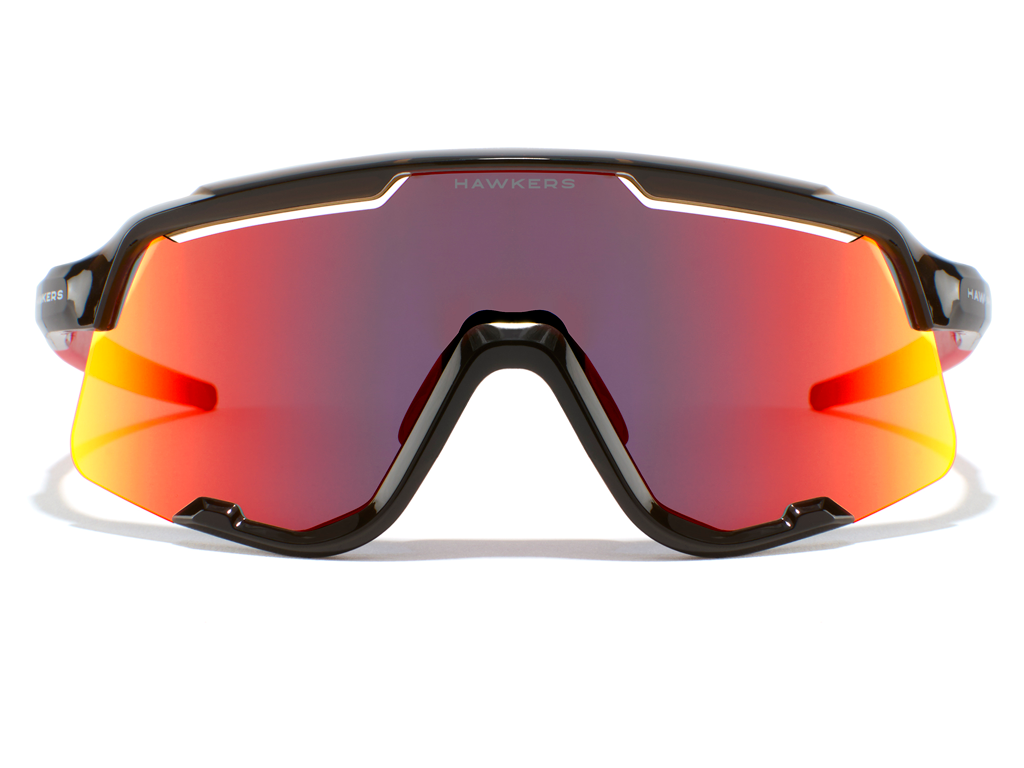Lunettes Hawkers Power Marron Transparent Brillant - Rouge Rubis