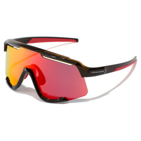 Lunettes Hawkers Power Marron Transparent Brillant - Rouge Rubis
