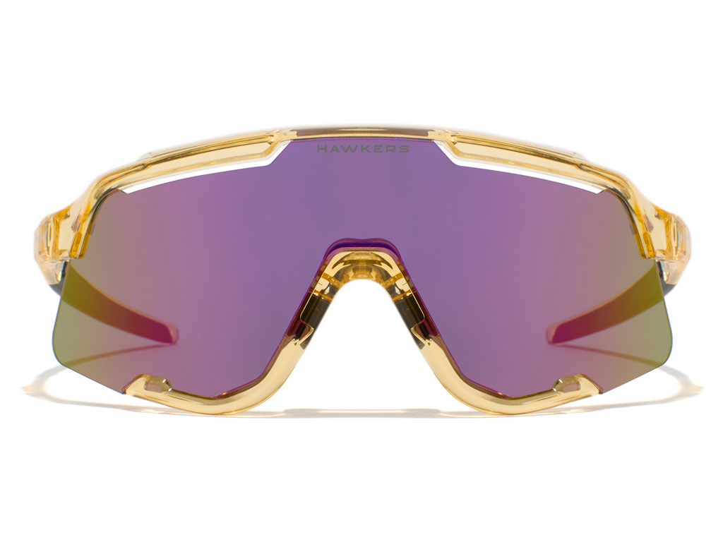 Lunettes Hawkers Power Champagne Transparentes Brillantes - Violet nébuleux