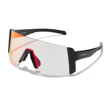 Lunettes Hawkers Lynx Small Noir mat - Photochromiques Clear/Noir