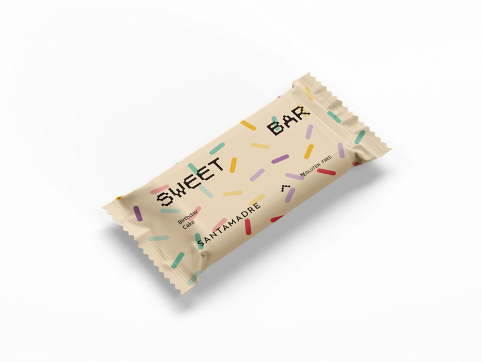 Boîte de barres Santa Madre Sweet Bar Gâteau d'anniversaire 36 x 60 g