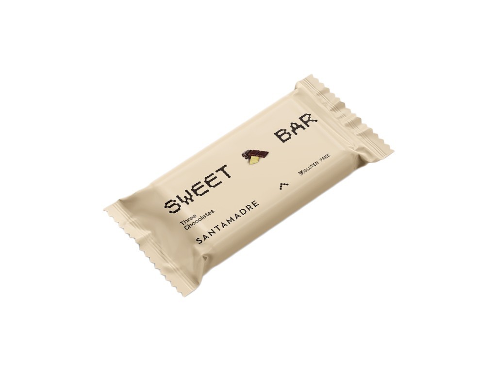 Caja de Barritas Santa Madre Sweet Bar tres chocolates 36 x 60G